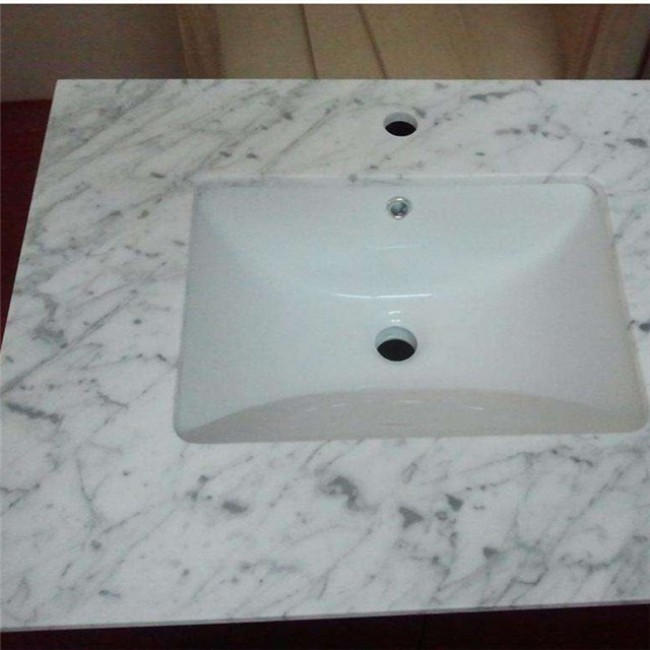 Guangxi white marble vanity top